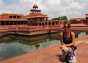 Carol at Fatehpur Sikri